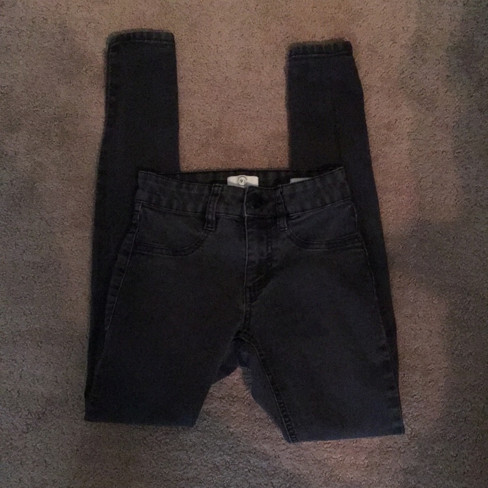 Cotton on mide rise black jeggings